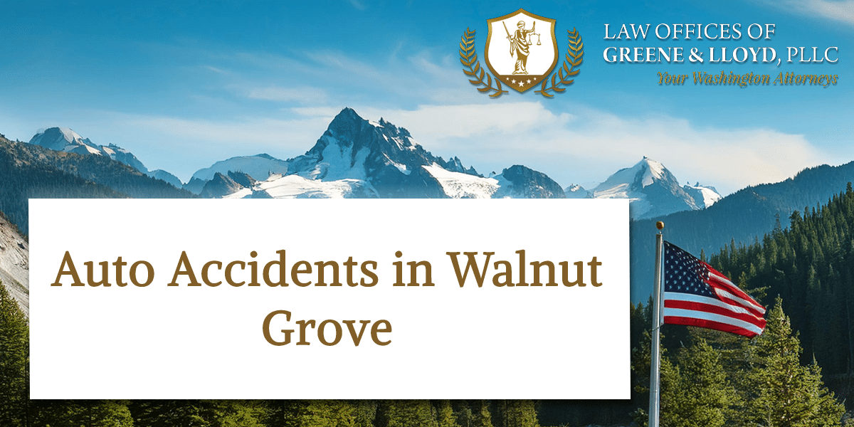 Auto Accidents in Walnut Grove Washington - New