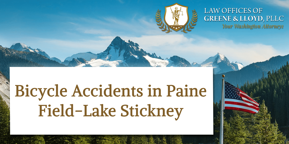 Bicycle Accidents in Paine Field-Lake Stickney Washington - New