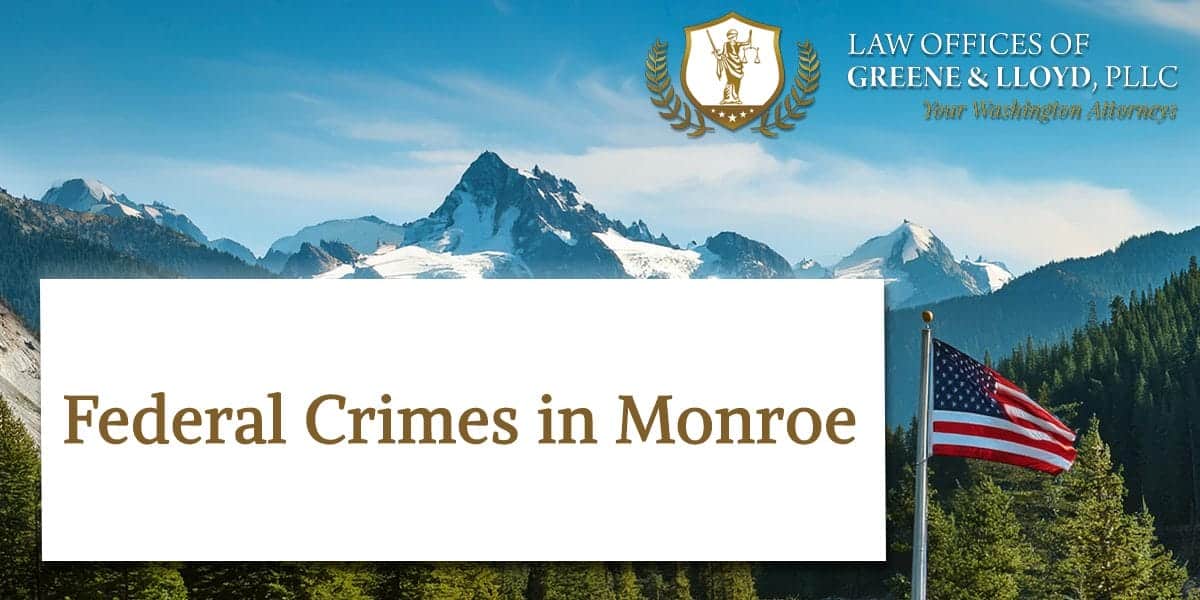 Federal Crimes in Monroe Washington - New