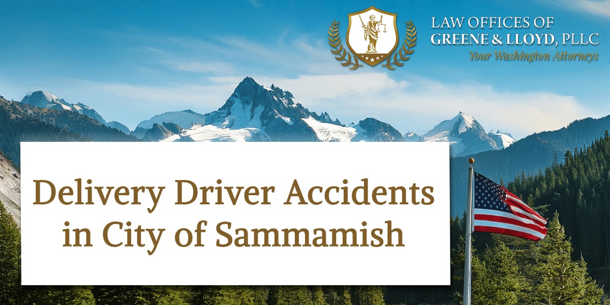 Delivery Driver Accidents in City of Sammamish Washington - New